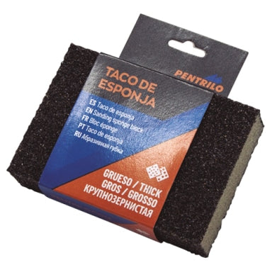 TACO LIJA ABRASIVO ESPONJA GRANO FINO