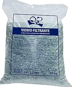 VIDRIO FILTRANTE QP 1,2-2mm SACO 20Kg