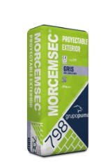 MORTERO MORCEMSEC PROY EXT GP CSIII W2 25 KG GRIS