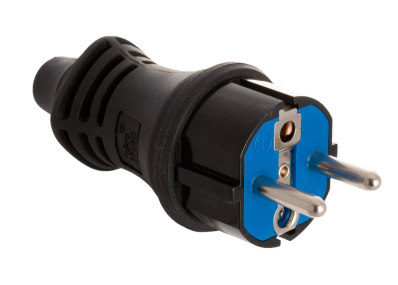 Cargue la imagen en el visor de la galería, Clavija 2P+T 16A 250V doble siste/ tierra, IP44
