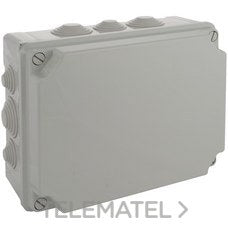 CAJA ESTANCA 310x240x125 4 CONOS PARA TUBO 32 GRIS