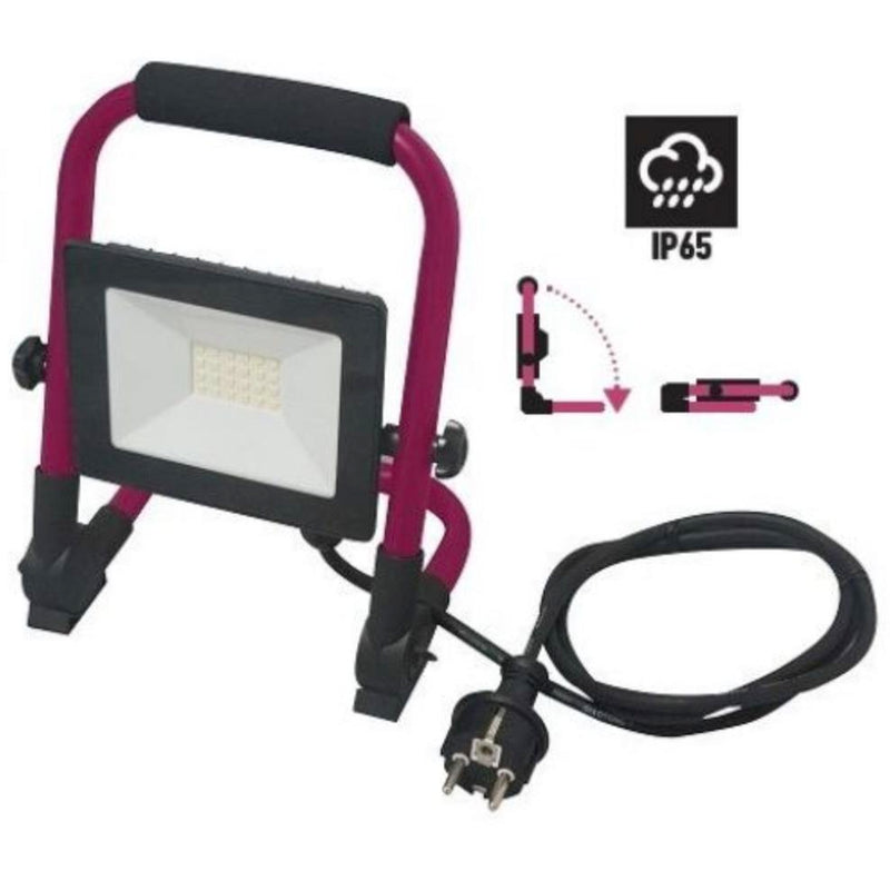 Cargue la imagen en el visor de la galería, FOCO LED C/SOPORTE 30W 3400LUM IP65
