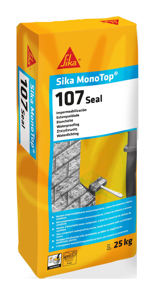 SIKA MONOTOP 107 PLUS ES (1COMP)MORTERO IMPERM25kg
