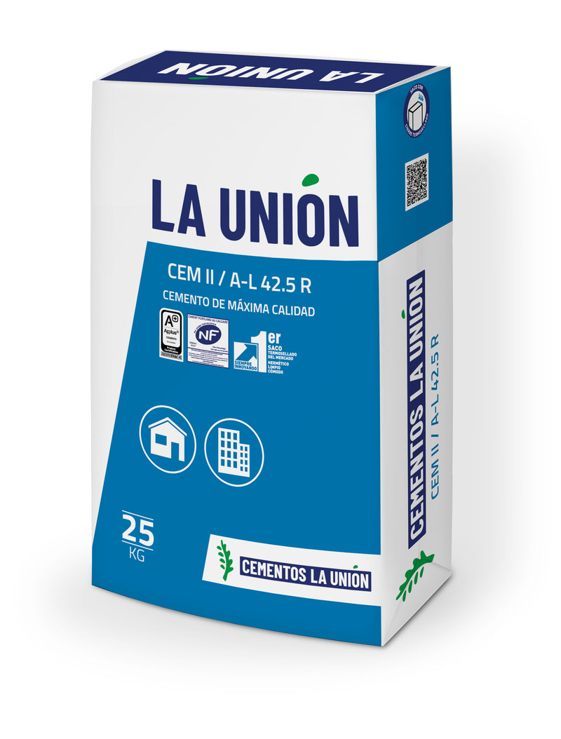 Cargue la imagen en el visor de la galería, CEMENTO LA UNION CEM II/A-L GRIS 42,5R SACO 25Kg
