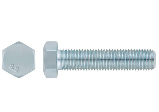 TORNILLO MÉTRICO HEX DIN-933. ZINC 08X060 *UND*