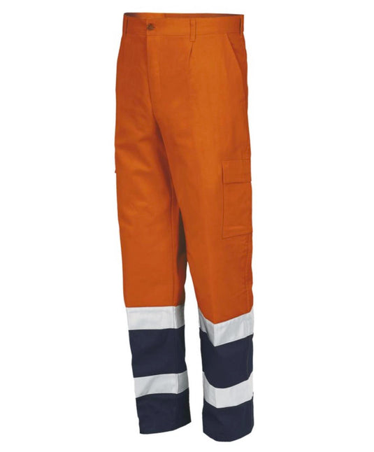 Pantalón alta visibilidad azul/naranja talla XL