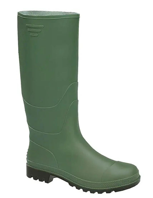 Bota PVC caña alta verde/negro talla 43