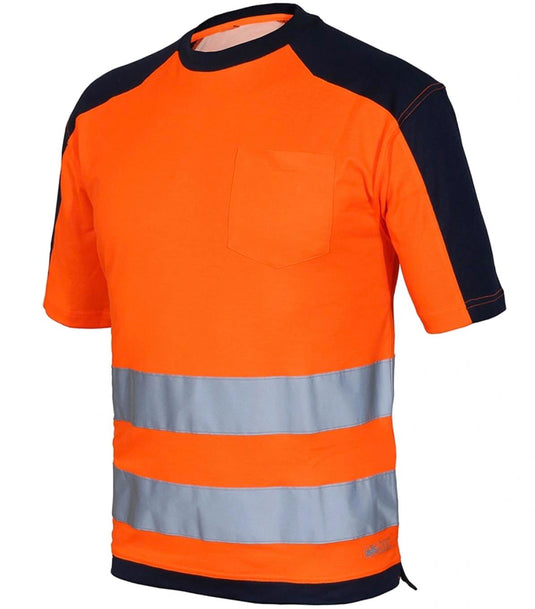 Camiseta m/corta a. vis TOP nar fluor/azul m T-XL