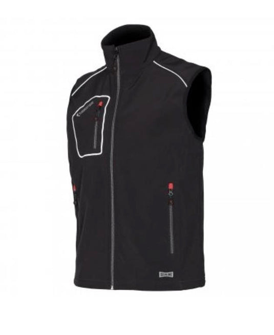 Chaleco Softshell SNAPPY color negro T-M