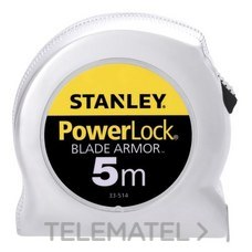 FLEXÓMETRO POWERLOCK CON REVESTIMIENTO 5mx25mm (BL