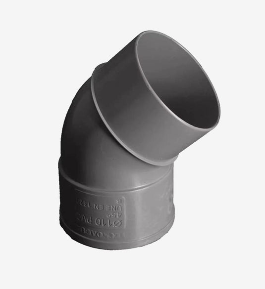 CODO PVC M-H 45º d.75