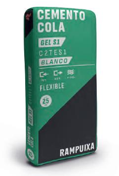 CEMENTO COLA GEL C2TES1 FLEX BLANCO RAMPUIXA 25KG