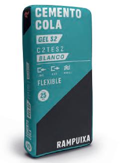 CEMENTO COLA GEL C2TES2 FLEX BLANCO RAMPUIXA 25KG