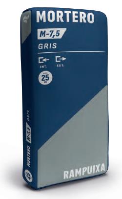 MORTERO SECO M-7,5 GRIS RAMPUIXA 25KG