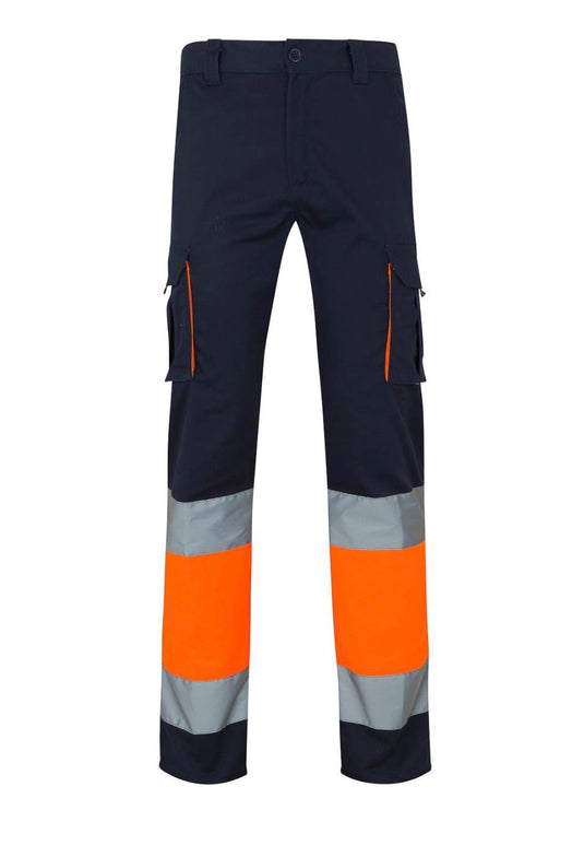 PANTALÓN STRETCH BICOLOR AV AZUL/NARANJA T.S