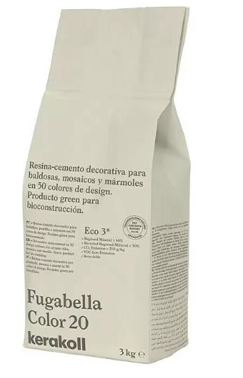 MORTERO JUNTAS FUGABELLA COLOR 20 3KG