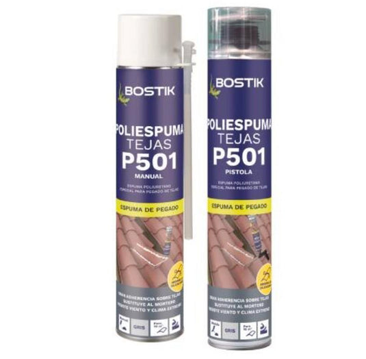 POLIESPUMA TEJAS GRIS 750ml MANUAL