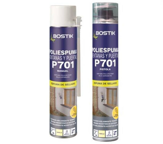 POLIESPUMA P701 VENTANAS Y PUERTAS 750ml PIST
