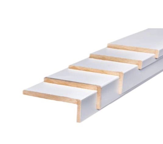 PAQUETE MOLDURA 5 TIRAS BLANCO 70x10 LENGÜETA 2.5