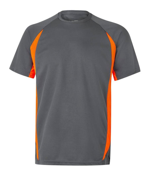Camiseta Softshell Total Match Gris-Naranja T.M
