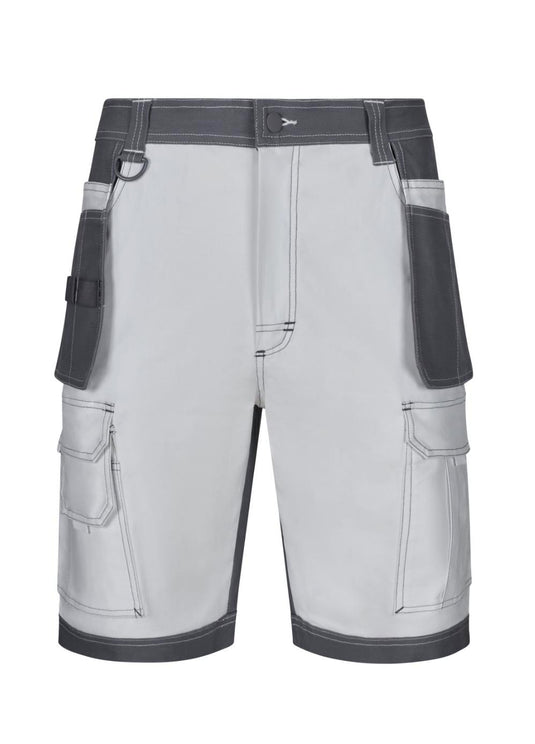 Bermuda Canvas Solid Match Blanco-Gris T.XL