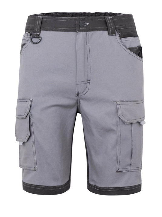 Bermuda Canvas Solid Match Gris-Negro T.XL