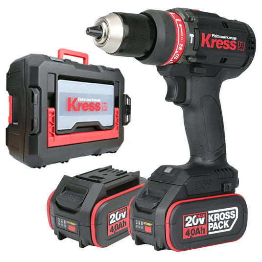 TALADRO PERCUTOR BRUSHLESS 20V 4Ah 2bat