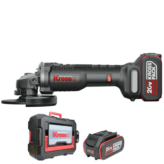 AMOLADORA BRUSHLESS 115mm 20V 4Ah 2BAT