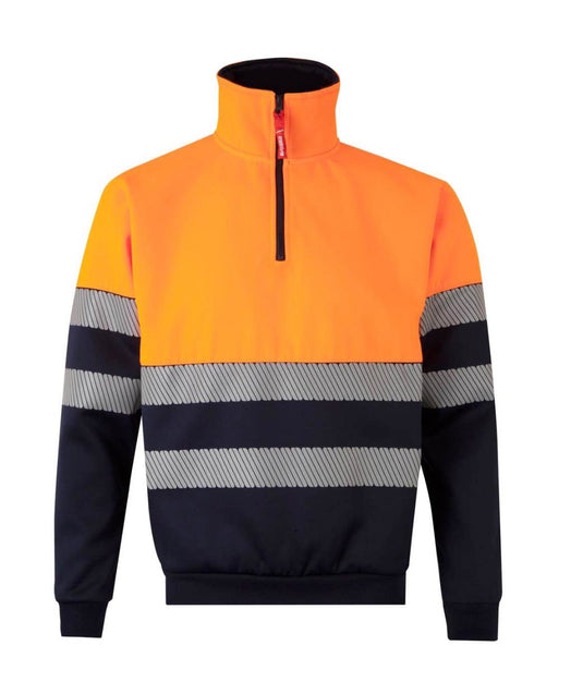SUDADERA BICOLOR MEDIA CREMALLERA T.M