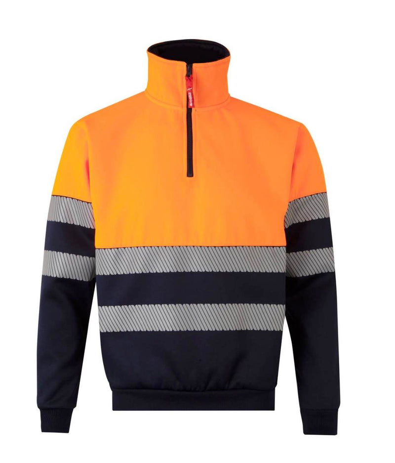 Cargue la imagen en el visor de la galería, SUDADERA BICOLOR MEDIA CREMALLERA T.L
