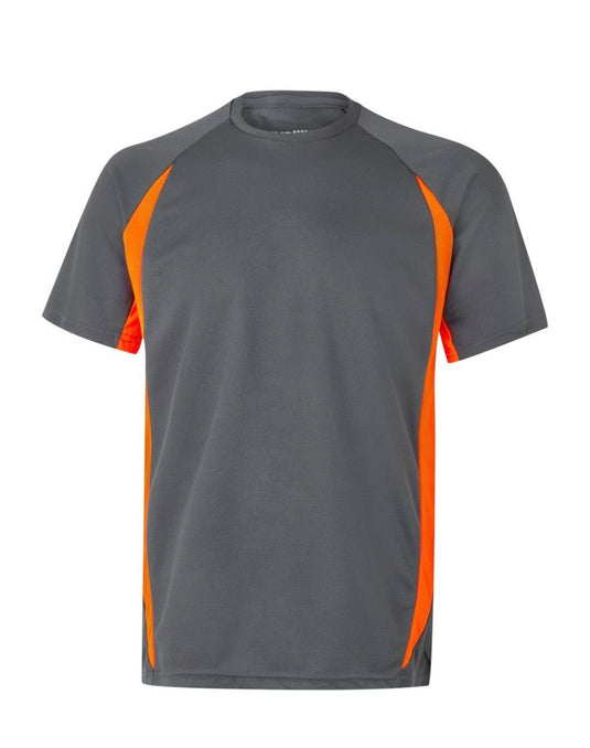 CAMISETA TECNICA BICOLOR GRIS NARANJA T.L