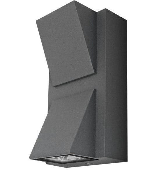 APLIQUE LED LUXE TRAPEC.GRIS IP54 6W.F