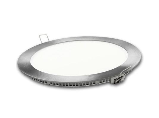 DOWNLIGHT LED REDONDO PLATA 18w.NEUTRA