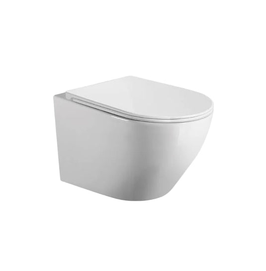 PACK WC SUSPENDIDO MAGENTA BLANCO RIMLESS
