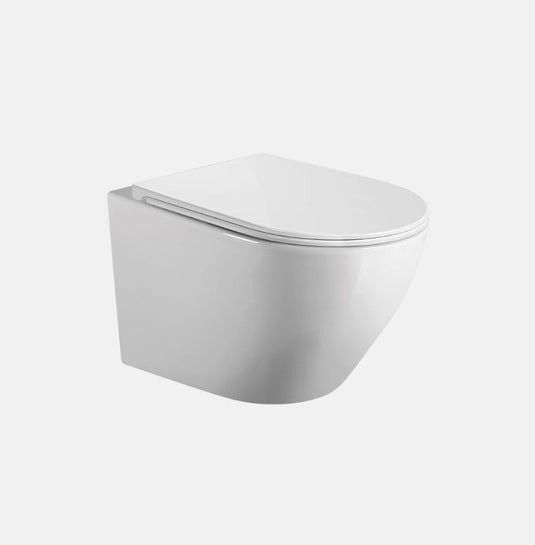 PACK WC SUSPENDIDO MAGENTA BLANCO RIMLESS