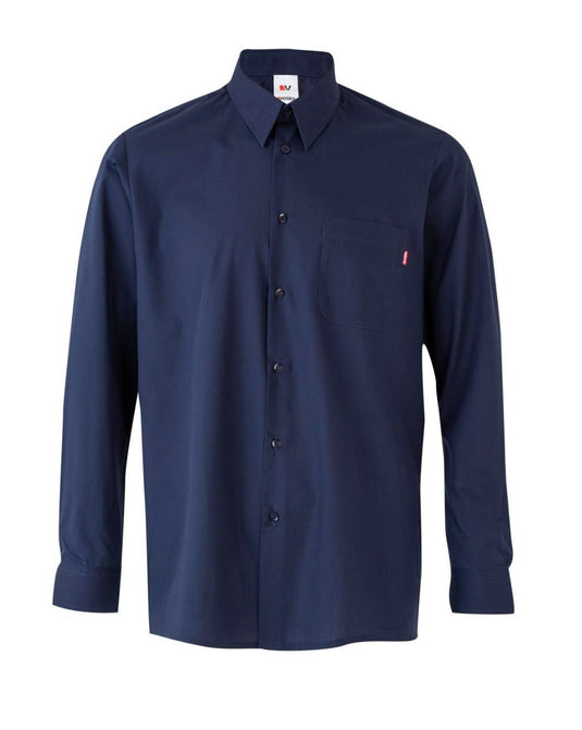 CAMISA AZUL HOMBRE ML T.S