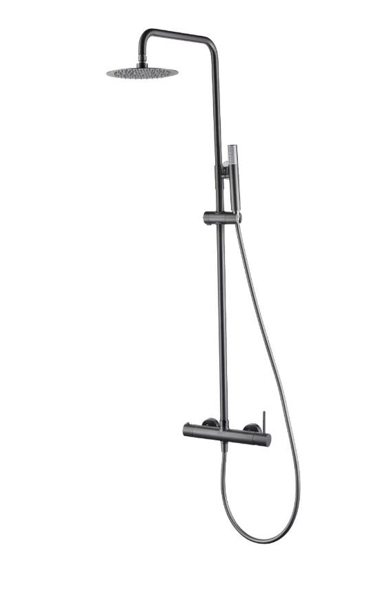 CONJUNTO DE DUCHA MONOM BLACK GUN METAL MONZA
