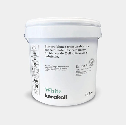 PINTURA WHITE TRANSPIRABLE BLANCA 15LTRS