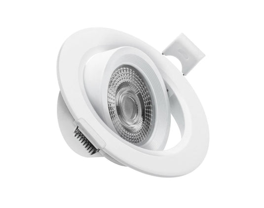 ARO LED BASCULANTE IP20 REDONDO BLANCO 7W. CCT