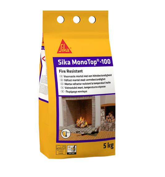 MORTERO REFRACTARIO MonoTop®-100 RESISTENTE GRIS